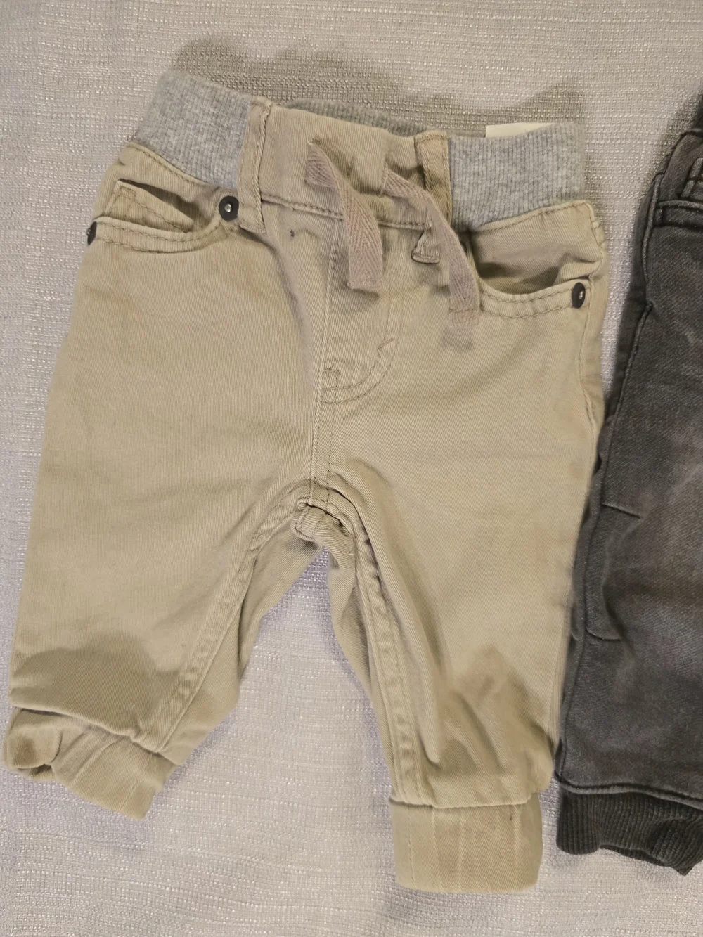 Levi's Baby Jogger Pants Khaki Elastic Waist 3M Beige Toddler